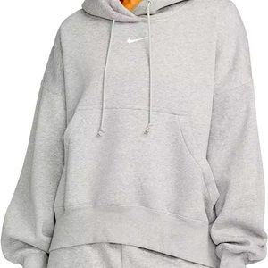 GREY NIKE PHOENIX FLEECE HOODIE